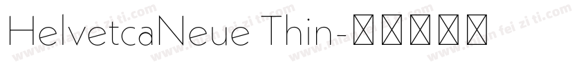 HelvetcaNeue Thin字体转换